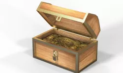 Gold Chest Low-poly  3D model