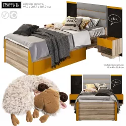 GRAFFITI children bed 3D model