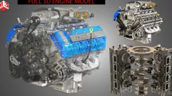 GT500 V8 SVT 2013 - Engine 3D model