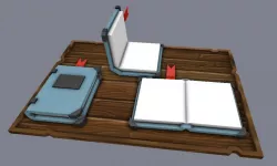 Hallowen Magical Book Low-poly  3D model