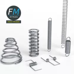 Hardware springs 3D model