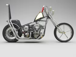 Harley Davidson chopper custom 3D model