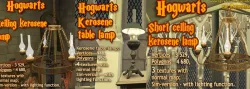 Hogwarts lamps collection 1 - 3d decor 
