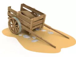 Horse cart 3D model