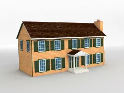 House 3 Low-poly  3D model
