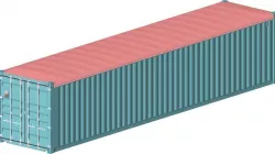 industry  40FT STANDARD 8 ft 6 OPEN TOP  CONTAINER 3D model
