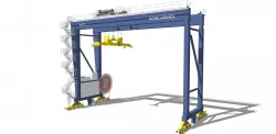 industry  Automatic Stacking Crane  ASC 3D model