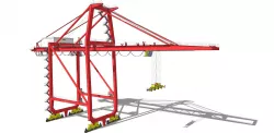 industry  Post Panamax Container Crane 3D model