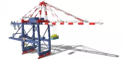 industry  Super Post Panamax Container Quay  Crane 3D model