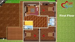 Interior bird view 3D model