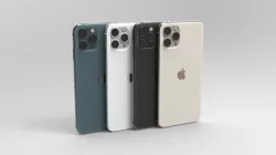 iPhone 11 Pro Max In All Official Colors Low-poly  3D model
