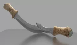 Jade and Ivory Blades Low-poly  3D model