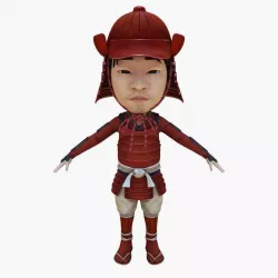 Japanese Samurai 3D model