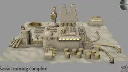 Kessel mining complex 3D model