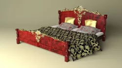 King Bed 3D model