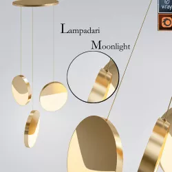 Lampadari Moonlight  Suspension Lamp designed by Matteo Zorzenon 3D model