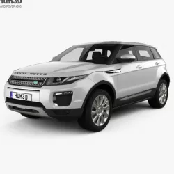 Land Rover Range Rover Evoque SE 5-door with HQ interior 2015 3D model