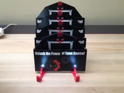 LED Lighted Brochure Rack