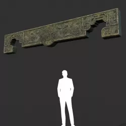 Low poly Ancient Dragon Temple Element 09 190909 Low-poly  3D model