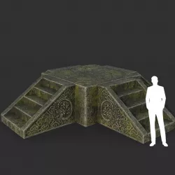 Low poly Ancient Dragon Temple Element 11 190909 Low-poly  3D model