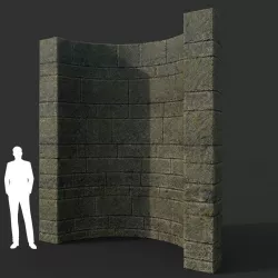 Low poly Ancient Dragon Temple Element 16 190909 Low-poly  3D model