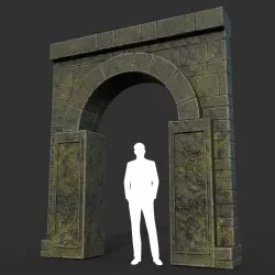 Low poly Ancient Dragon Temple Element 17 190909 Low-poly  3D model