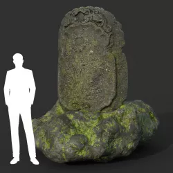 Low poly Ancient Dragon Temple Element 19 190909 Low-poly  3D model