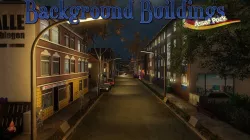 Low-Poly Background Buildings Pack Low-poly  3D model