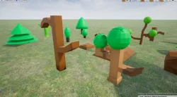 low poly forest Low-poly  3D model