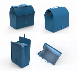 Lunch bag Opened and closed 3D  3D model
