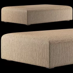 MARISOL SEAGRASS RECTANGULAR COFFEE OTTOMAN 3D model