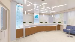 Medical center reception Low-poly  3D model