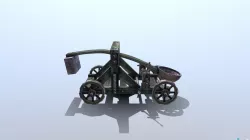 Medieval Catapult Low-poly  3D model