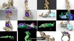 mermaids 3D Model Collection