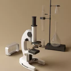 microscope 3D model