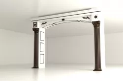 Modern 3d cnc door Low-poly  3D model