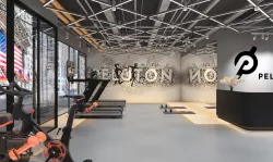 Modern gym peloton equipment exercise tools 3D model