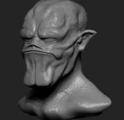 monster bust 3D model