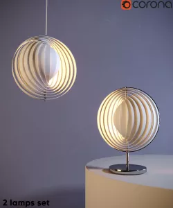 Moon Lamp by Verner Panton 3D model