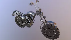 Motorcycle sculpture 3D model