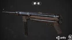 MP 40  Low-poly  3D model