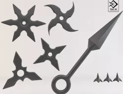  Ninja Set 3D model