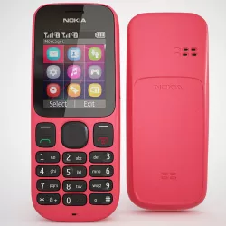 Nokia 101 - Coral Red 3D model