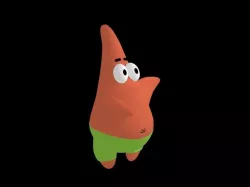 Patrick Star Low-poly  3D model