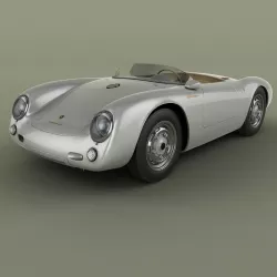 Porsche 550 Spyder 3D model