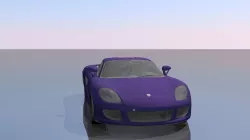 Porsche Carrera Gt Low-poly  3D model
