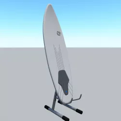 powered surfboard Low-poly  3D model