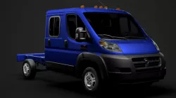 Ram Promaster Cargo Chassis Truck Crew Cab 3450 WB 2019 3D model