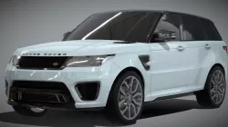 Range Rover Sport SVR Luxury SUV 3D Model Low-poly  3D model