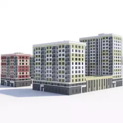 Residential building 3D model